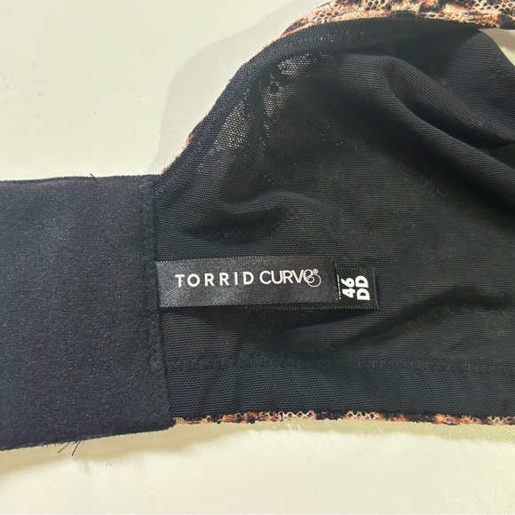 Torrid Curve Animal Print Dream Wire Free Full Coverage Push Up Bra 46DD - Picture 7 of 8